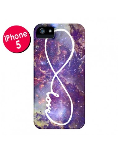 Coque Love Forever Infini Galaxy pour iPhone 5 et 5S - Eleaxart