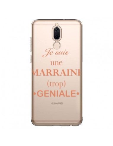 Coque Huawei Mate 10 Lite Je suis une marraine trop géniale Transparente - Laetitia