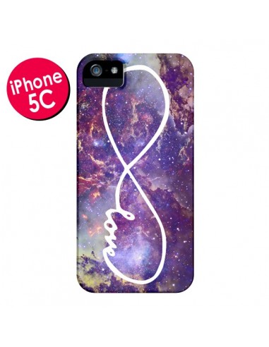 Coque Love Forever Infini Galaxy pour iPhone 5C - Eleaxart