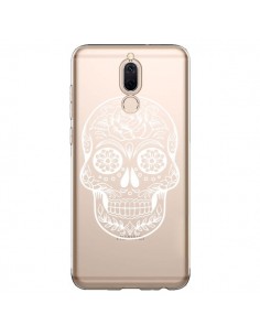 Coque Huawei Mate 10 Lite Tête de Mort Mexicaine Blanche...
