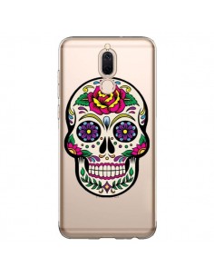 Coque Huawei Mate 10 Lite Tête de Mort Mexicaine Fleurs...