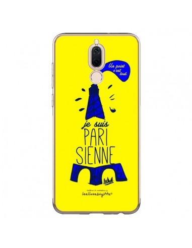 Coque Huawei Mate 10 Lite Je suis Parisienne La Tour Eiffel Jaune - Leellouebrigitte