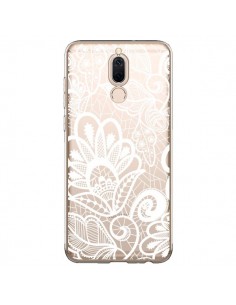 Coque Huawei Mate 10 Lite Lace Fleur Flower Blanc...