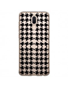 Coque Huawei Mate 10 Lite Vichy Carre Noir Transparente -...