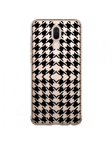 Coque Huawei Mate 10 Lite Vichy Carre Noir Transparente - Petit Griffin