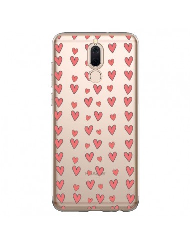 Coque Huawei Mate 10 Lite Coeurs Heart Love Amour Rouge Transparente - Petit Griffin