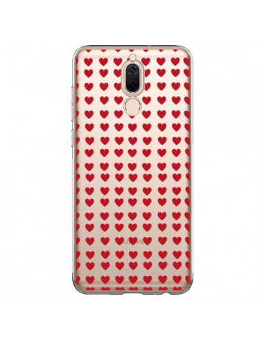 Coque Huawei Mate 10 Lite Coeurs Heart Love Amour Red Transparente - Petit Griffin