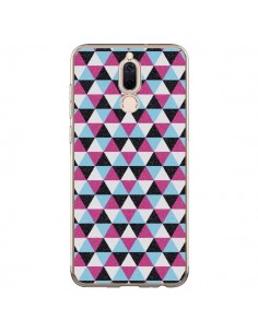 Coque Huawei Mate 10 Lite Azteque Triangles Rose Bleu...