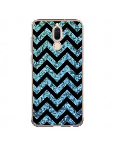 Coque Huawei Mate 10 Lite Chevron Aqua Sparkle Triangle...