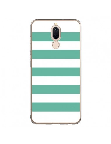 Coque Huawei Mate 10 Lite Bandes Mint Vert - Mary Nesrala