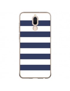 Coque Huawei Mate 10 Lite Bandes Marinières Bleu Blanc...