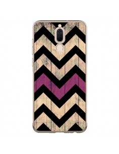 Coque Huawei Mate 10 Lite Chevron Vintage Bois Wood -...