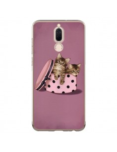 Coque Huawei Mate 10 Lite Chaton Chat Kitten Boite Pois -...