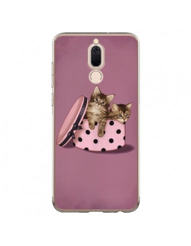 Coque Huawei Mate 10 Lite Chaton Chat Kitten Boite Pois - Maryline Cazenave