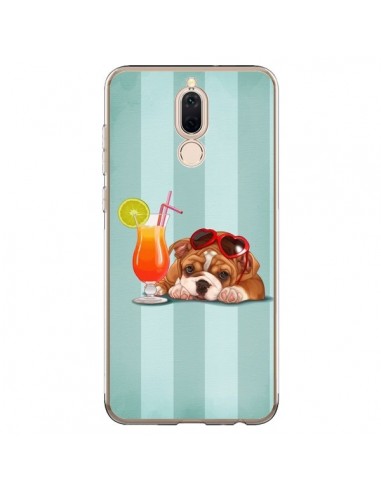 Coque Huawei Mate 10 Lite Chien Dog Cocktail Lunettes Coeur - Maryline Cazenave