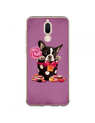 Coque Huawei Mate 10 Lite Chien Dog Boite Noeud Papillon Pois Bonbon - Maryline Cazenave