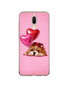 Coque Huawei Mate 10 Lite Chien Dog Lunettes Coeur Ballon...