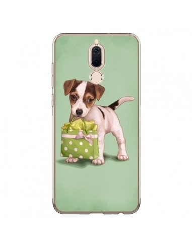 Coque Huawei Mate 10 Lite Chien Dog Shopping Sac Pois Vert - Maryline Cazenave
