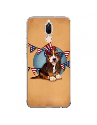 Coque Huawei Mate 10 Lite Chien Dog USA Americain - Maryline Cazenave