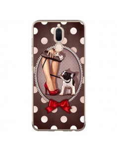 Coque Huawei Mate 10 Lite Lady Jambes Chien Dog Pois...