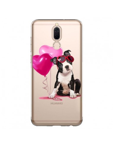 Coque Huawei Mate 10 Lite Chien Dog Ballon Lunettes Coeur Rose Transparente - Maryline Cazenave