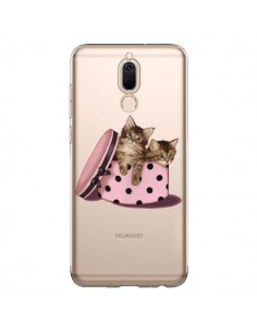 Coque Huawei Mate 10 Lite Chaton Chat Kitten Boite Pois...