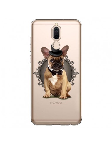 Coque Huawei Mate 10 Lite Chien Bulldog Noeud Papillon Chapeau Transparente - Maryline Cazenave