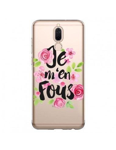 Coque Huawei Mate 10 Lite Je M'en Fous Fleurs Transparente - Maryline Cazenave