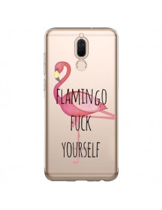 Coque Huawei Mate 10 Lite Flamingo Fuck Transparente -...