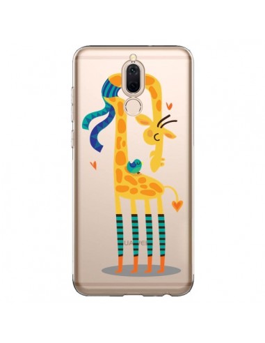 Coque Huawei Mate 10 Lite L'oiseau et la Girafe Amour Love Transparente - Maria Jose Da Luz