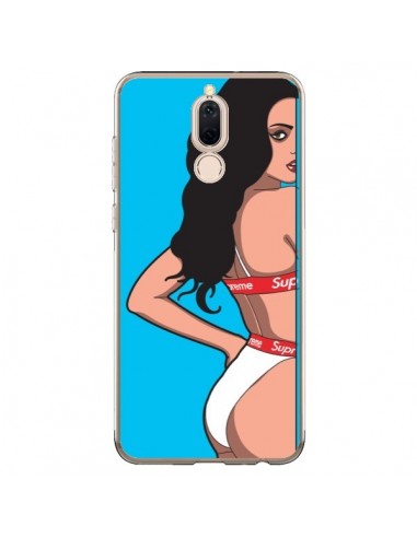 Coque Huawei Mate 10 Lite Pop Art Femme Bleu - Mikadololo