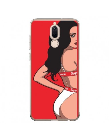 Coque Huawei Mate 10 Lite Pop Art Femme Rouge - Mikadololo