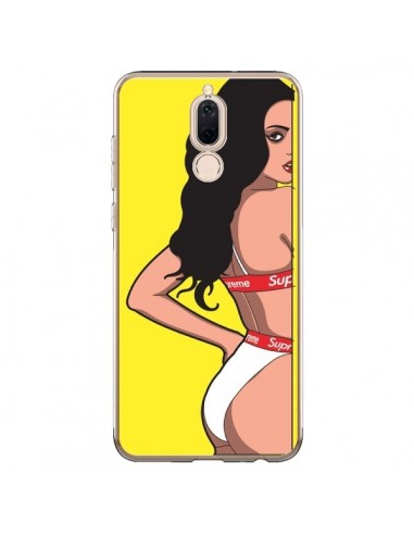 Coque Huawei Mate 10 Lite Pop Art Femme Jaune - Mikadololo