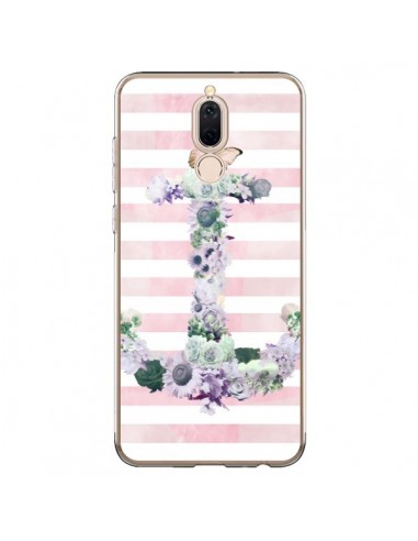 Coque Huawei Mate 10 Lite Ancre Rose Fleurs Navire - Monica Martinez