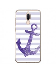 Coque Huawei Mate 10 Lite Ancre Violet Navire - Monica...
