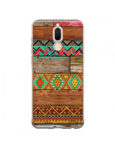 Coque Huawei Mate 10 Lite Indian Wood Bois Azteque - Maximilian San