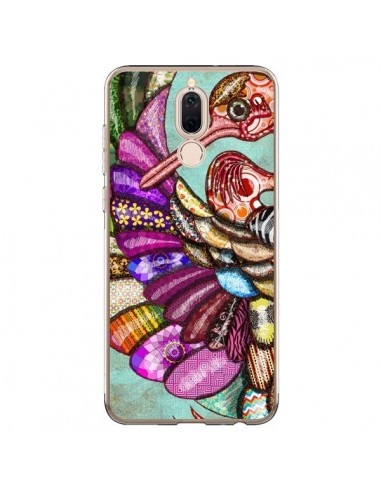 Coque Huawei Mate 10 Lite Paon Multicolore Eco Bird - Maximilian San