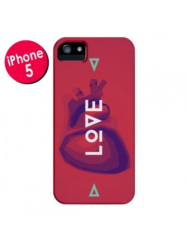 Coque Love Coeur Triangle Amour pour iPhone 5 et 5S - Javier Martinez