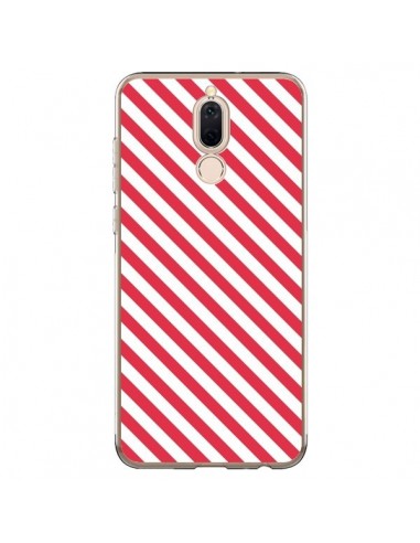 Coque Huawei Mate 10 Lite Bonbon Candy Rose et Blanche Rayée - Nico