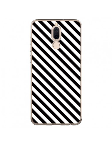 Coque Huawei Mate 10 Lite Bonbon Candy Noire et Blanche Rayée - Nico