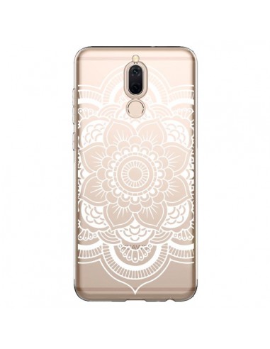 Coque Huawei Mate 10 Lite Mandala Blanc Azteque Transparente - Nico