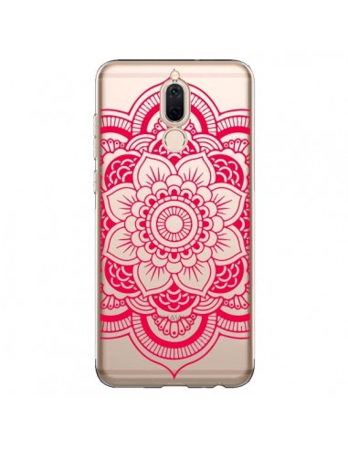 Coque Huawei Mate 10 Lite Mandala Rose Fushia Azteque Transparente - Nico