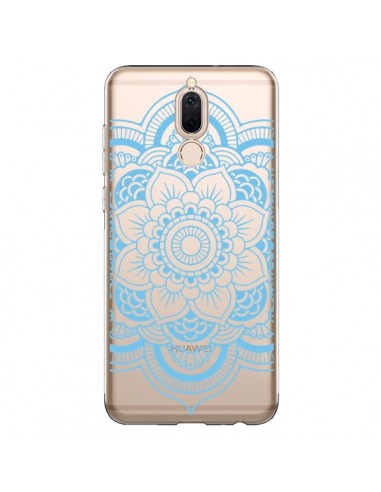 Coque Huawei Mate 10 Lite Mandala Bleu Azteque Transparente - Nico