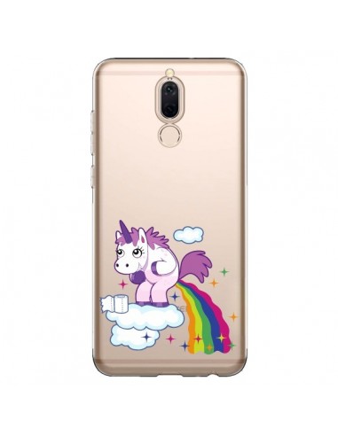 Coque Huawei Mate 10 Lite Licorne Caca Arc en Ciel Transparente - Nico