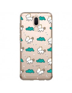 Coque Huawei Mate 10 Lite Licorne et Nuages Transparente...