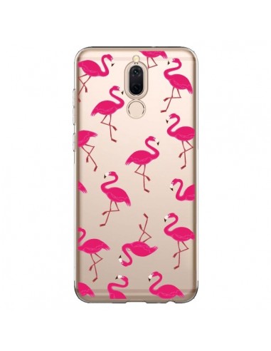 Coque Huawei Mate 10 Lite flamant Rose et Flamingo Transparente - Nico