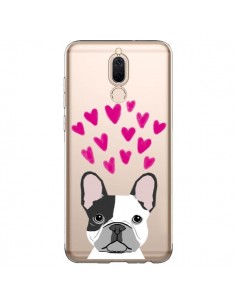 Coque Huawei Mate 10 Lite Bulldog Français Coeurs Chien...