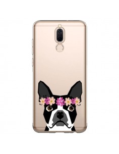 Coque Huawei Mate 10 Lite Boston Terrier Fleurs Chien...