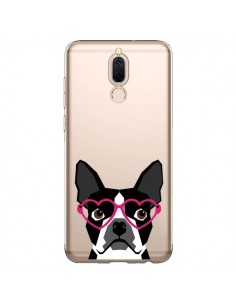 Coque Huawei Mate 10 Lite Boston Terrier Lunettes Coeurs...