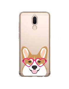 Coque Huawei Mate 10 Lite Chien Marrant Lunettes Coeurs...